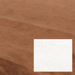 A light brown, suede-like orthopedic dog bed made from 100% natural materials, featuring a small white square in the bottom right corner for your pet’s comfort.